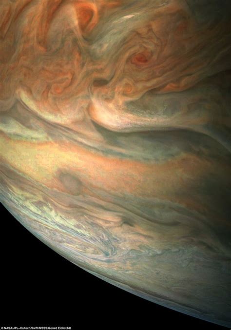 An Image Of The Planet Saturn Taken By Nasas Juno Spacecraft On July