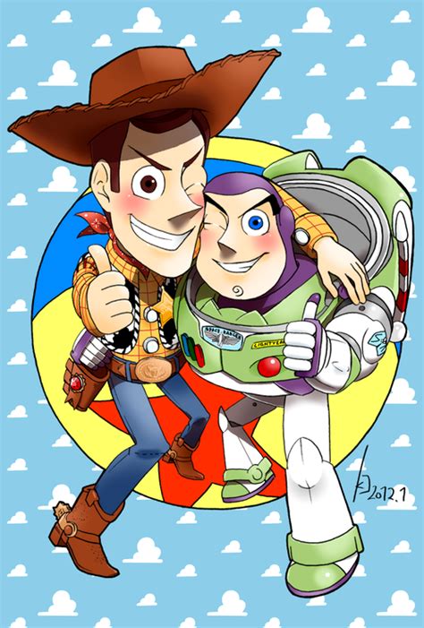 Woody And Buzz By Green Kco On Deviantart Disney Fan Art Toy Story