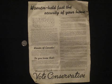 In the party's first election in 1935, it only ran candidates in western canada. 1935 Richard Bennett Election Magazine Ad - Bill's ...