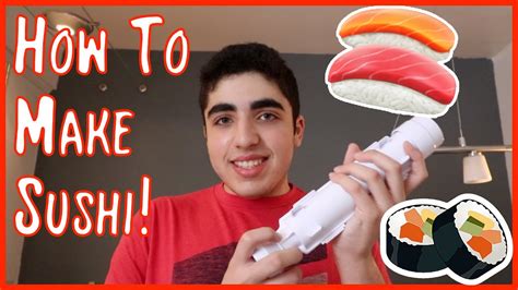 How To Make Sushi With The Sushi Bazooka Cooking Tutorial Fail Youtube