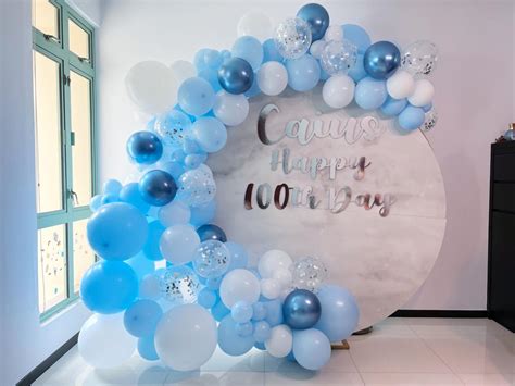 Organic Balloon Garland With Round Backdrop Decor Balloon Shop