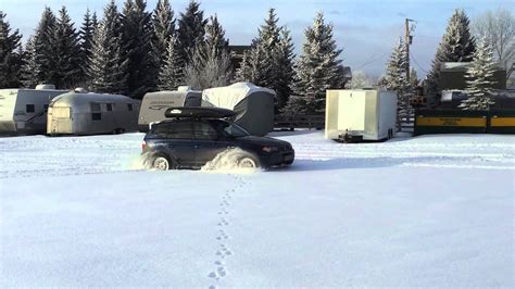 Bmw X3 Driving Through Deep Snow Youtube