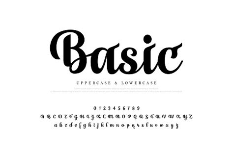 Set Huruf Alfabet Yang Elegan Desain Huruf Kustom Klasik Untuk Logo