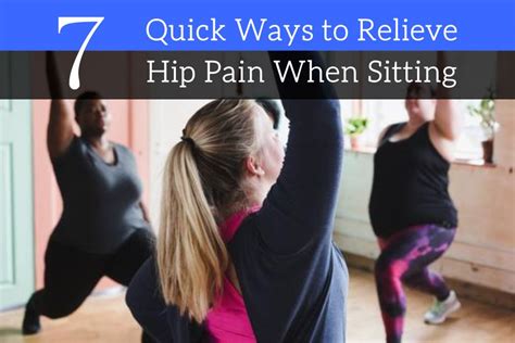 7 Quick Ways To Relieve Hip Pain When Sitting Easy Posture Brands
