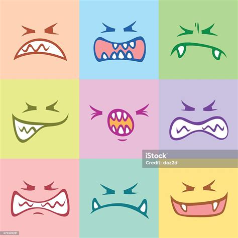 Monster Faces Stock Illustration Download Image Now Istock