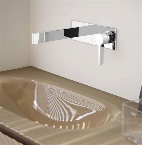 Why are bathroom faucets so short? Luxury Wall Mount Bathroom Faucet Caso Chrome