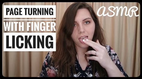 Asmr Page Turning And Finger Lickingmouth Sounds Youtube