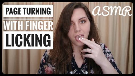 asmr page turning and finger licking mouth sounds youtube