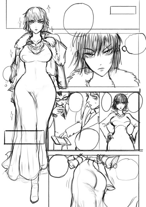 Opm Futa Doujin Page 1 Sketch By Thegoldensmurf Hentai Foundry