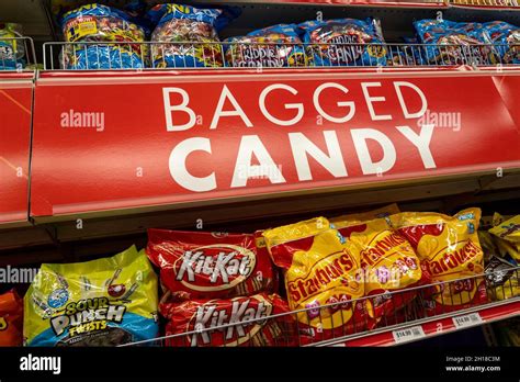 Bagged Candy Display At A Party City Store In New York City Usa 2021