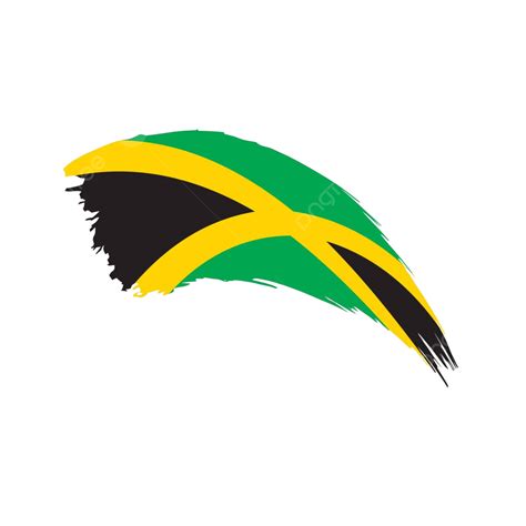 Jamaica Flagvector Illustration Wind Jamaican Grunge Vector Wind Jamaican Grunge Png And