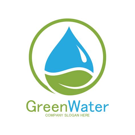 Green Water Logo Vector Free Download