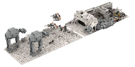 15000 Piece Lego Build Of The Battle Of Hoth And Echo Base Rstarwars