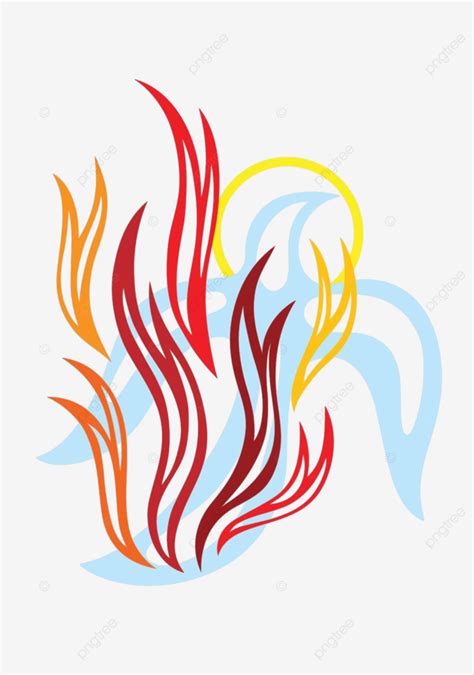 Espíritu Santo Fuego Vector Espíritu Santo Logo Dibujo Dios Vector Png