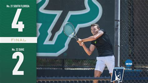 Usf Men S Tennis Beat Duke In The First Round Of The Ncaa Tournament R Gobulls