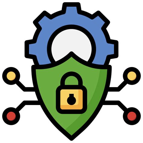 Cyber Security Surang Lineal Color Icon