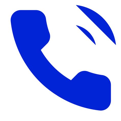 Ícone De Chamada E Chamada De Telefone Azul