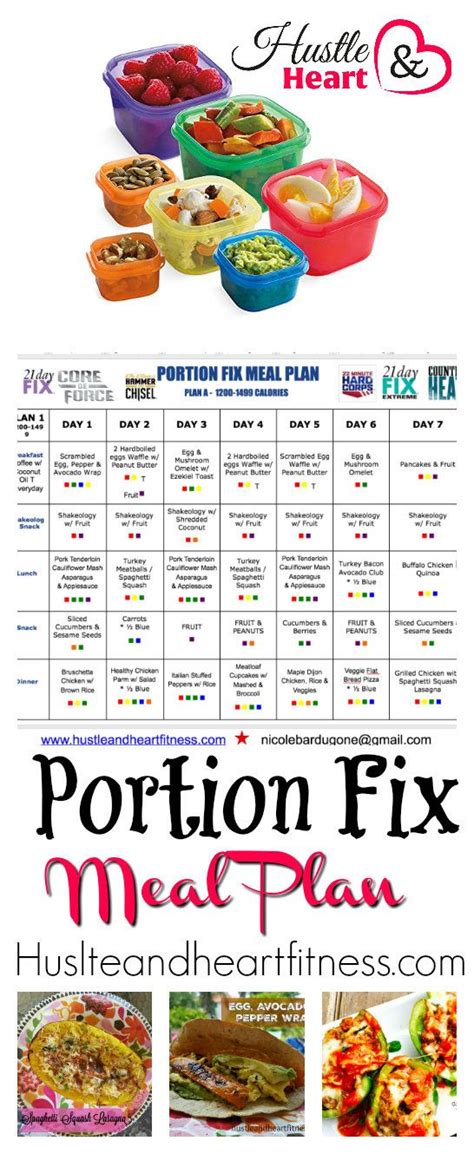 Portion Fix Meal Plan Works With Any Beachbody Program Recipes Too