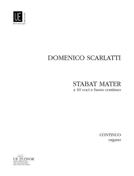 Stabat Mater Von Domenico Scarlatti Im Stretta Noten Shop Kaufen