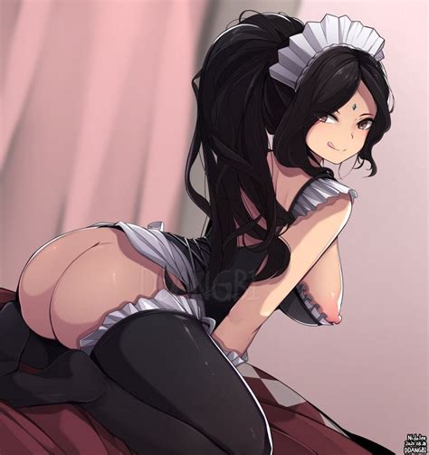 rule 34 ass black hair ddangbi female french maid nidalee league of legends maid nidalee 4255341