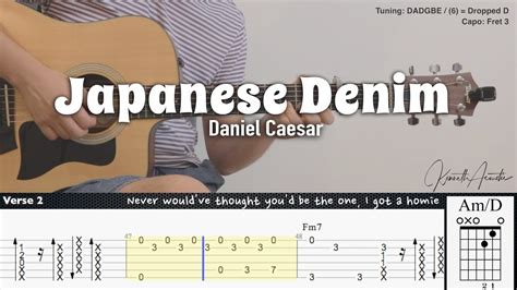 Japanese Denim Daniel Caesar Fingerstyle Guitar Tab Chords