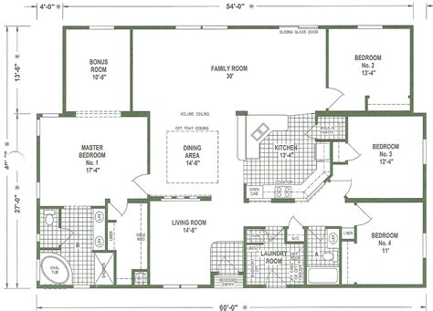 Quadruple Wide Mobile Homes Floor Plans Floorplansclick