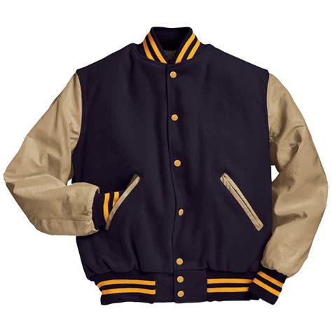 Custom Varsity Letterman Jacket With Set In Sleeves