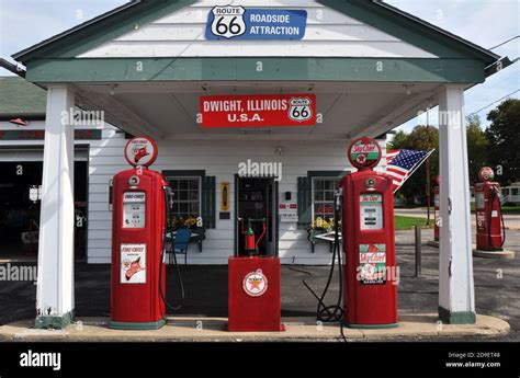 Amblers Texaco Gas Station Is A Restored Route 66 Landmark In Dwight