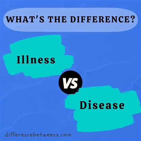 Difference Between Illness And Disease Difference Betweenz