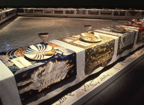 1.5 million visitors have seen judy chicago's work at the brooklyn museum to date. The Dinner Party is an installation artwork by feminist ...