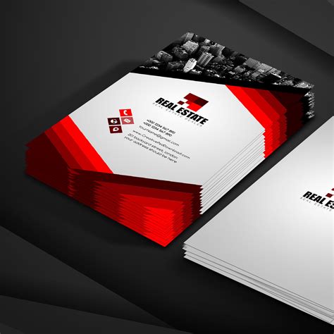 Real Estate Business Card Free Psd Template