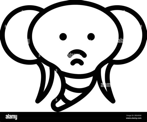 Asian elephant icon, outline style Stock Vector Image & Art - Alamy
