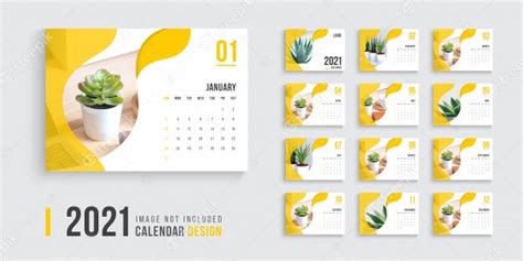 Desk Calendar For 2021 Clean And Minimal Desk Calendar Design 2021