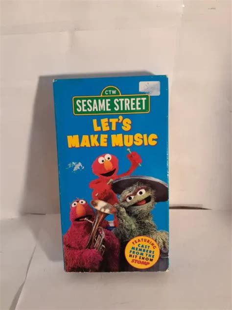 Vhs Sesame Street Lets Make Music Vhs 2000 Vintage Cast Of Stomp
