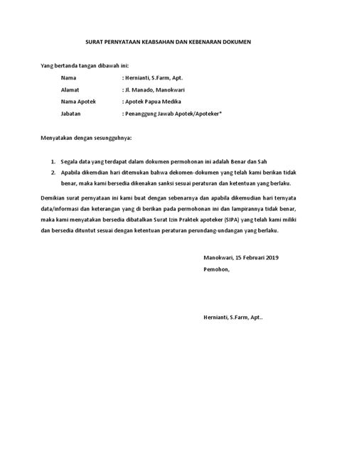 Contoh Surat Permintaan Dokumen