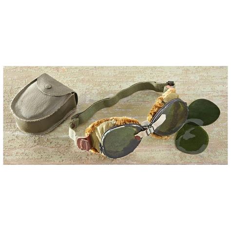 u s military surplus wwii foster grant goggles used vintage eyeglasses foster grant goggles