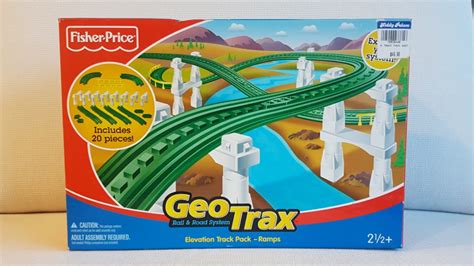 Geotrax Rail And Road System Elevation Tracks Straights N Ramps Pack