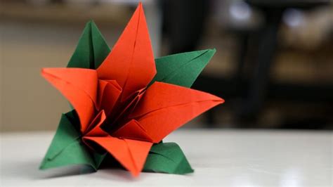 Origami blume anleitung einfach pdf. Origami Blume aus Papier falten, Faltanleitung | Origami ...
