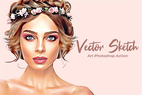 Vector Sketch Art Photoshop Action Filtergrade