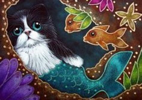 Pin By Patti Welch On Mermaidman Animal Meranimals Mermaid Cat