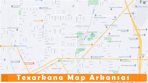 Texarkana Arkansas Map