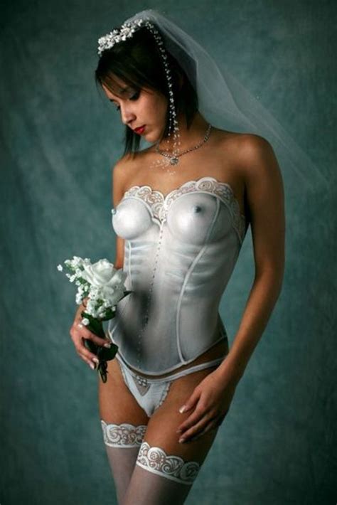 Bridal Wedding Dress Body Paint