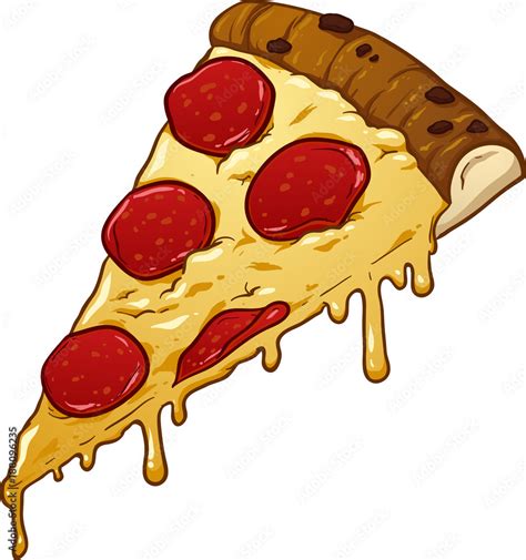A Slice Of Pepperoni Pizza Vector Clip Art Illustration With Simple My Xxx Hot Girl
