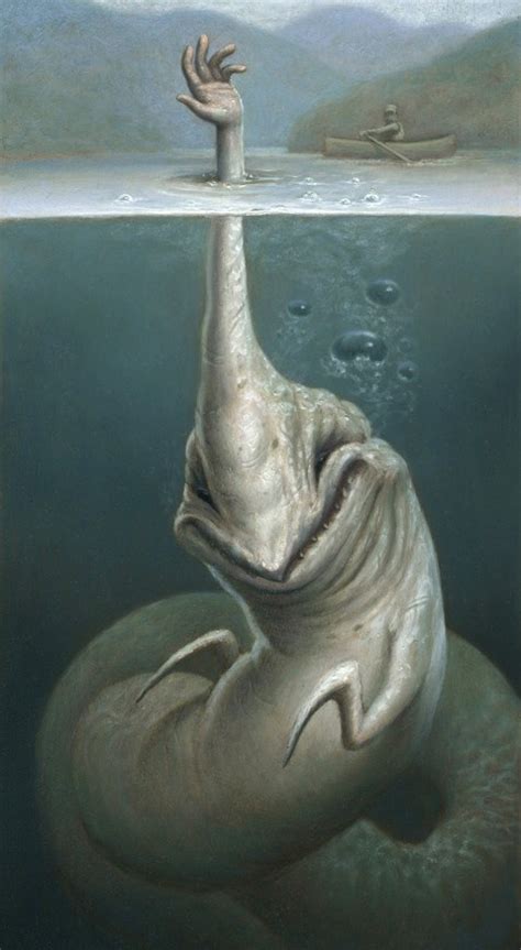 Sneaky Sea Monster Is Sneaky Horror Art Scary Art Creepy Art