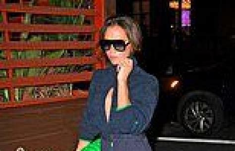 victoria beckham goes braless in racy cut out top paired with stylish flares