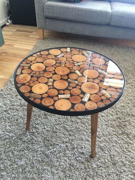 My take on a epoxy resin coffee table. First table I made myself. : r
