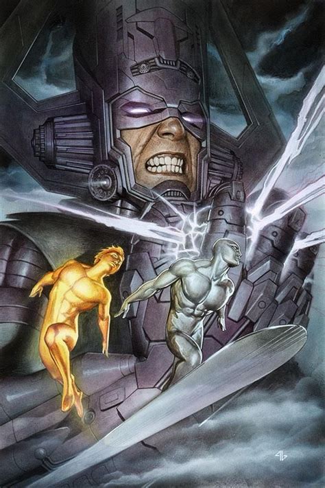 Galactus And Silver Surfer °° Silver Surfer Comic Book Villains Marvel