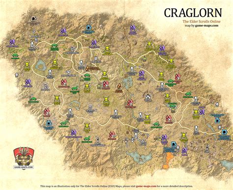 Craglorn Map The Elder Scrolls Online ESO