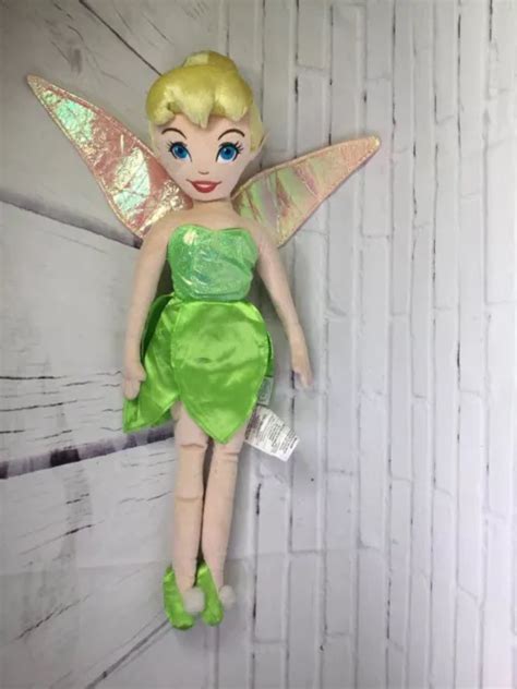 Disney Store Fairies Tinkerbell Fairy Princess Stuffed Plush Large Big
