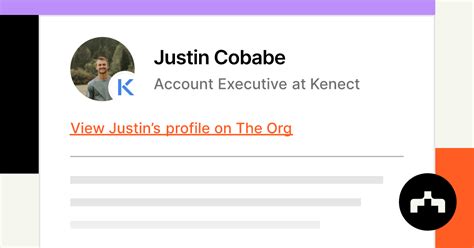 Justin Cobabe Account Executive At Kenect The Org